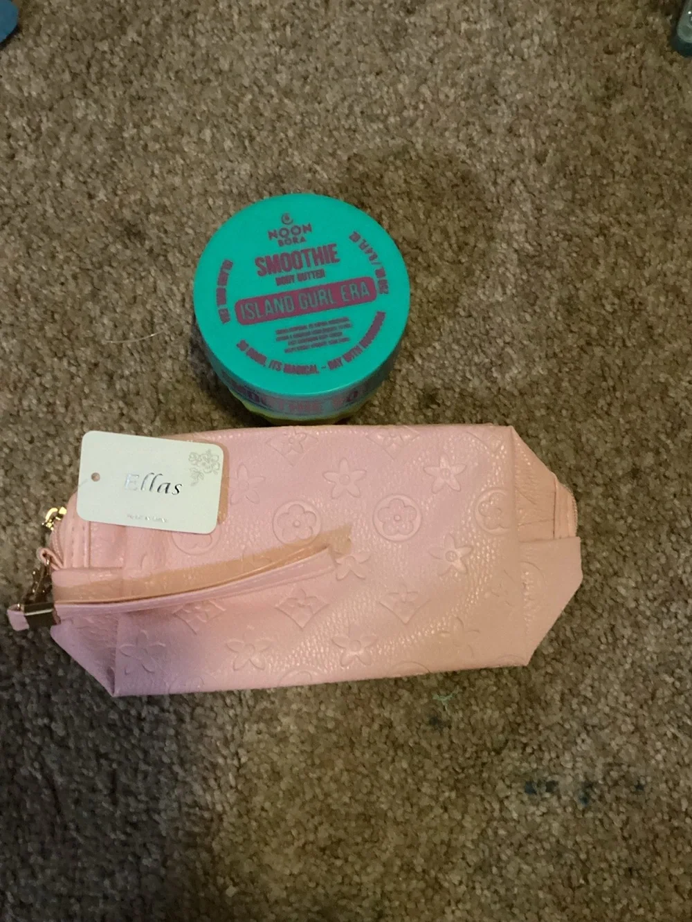 Cute Ella’s brand wristlet with body butter